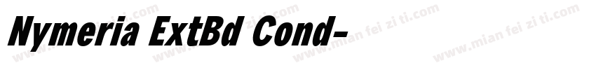 Nymeria ExtBd Cond字体转换